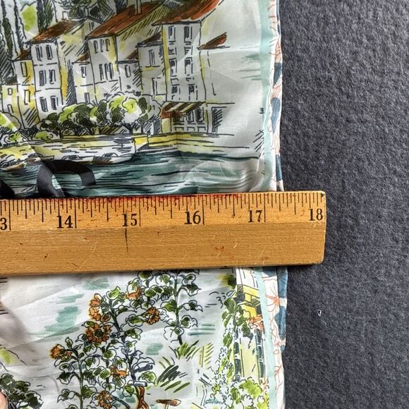 Johnny Was California Reusable Nylon Tote Shopping Bag Italian Scene Floral Fun - Picture 3 of 7